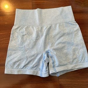Blue gym shorts